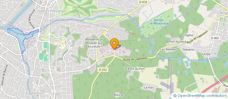 localisation de l'entreprise LE CACTUS à CAPBRETON