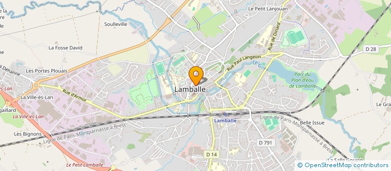 localisation de l'entreprise LE CACTUS BAR à LAMBALLE-ARMOR