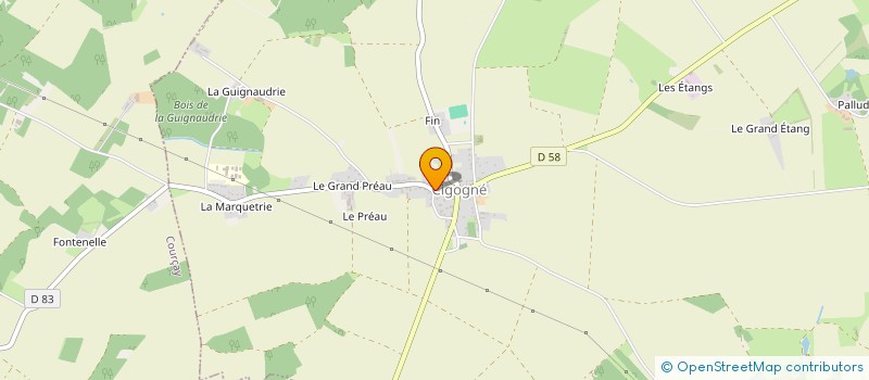 localisation de l'entreprise LE CADEAU GOURMAND - LE MARCHE D'ISABEL  CIGOGNE