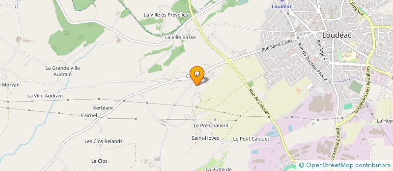localisation de l'entreprise LE CADELAC à LOUDEAC