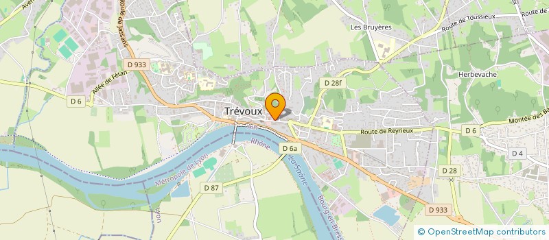 localisation de l'entreprise LE CADIX à TREVOUX