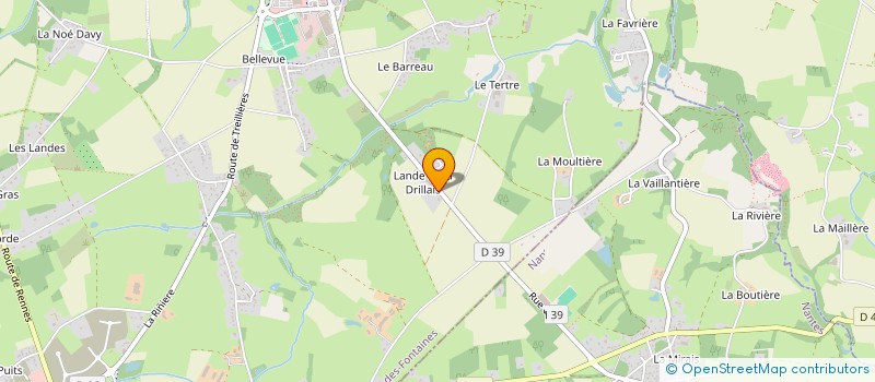 localisation de l'entreprise LE CADORET  GRANDCHAMP-DES-FONTAINES