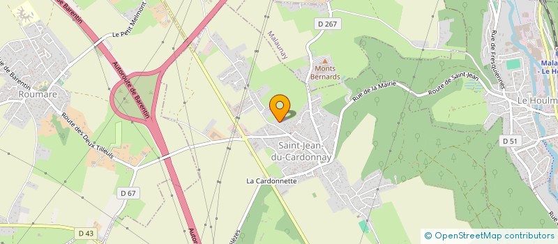 localisation de l'entreprise LE CADRAN  SAINT-JEAN-DU-CARDONNAY