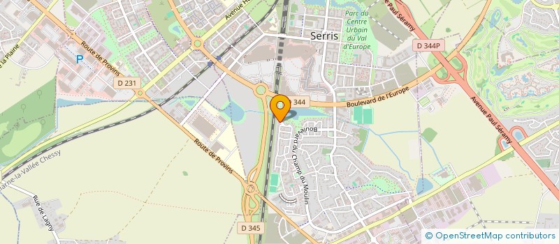 localisation de l'entreprise LE CADRAN SCOLAIRE-GROUPE SCOLAIRE ROBERT DOISNEAU-SERRIS  SERRIS