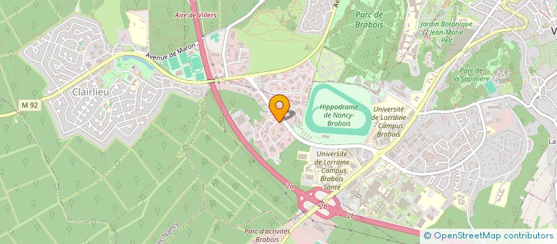 localisation de l'entreprise LE CADRAN SOLAIRE  VANDUVRE-LES-NANCY