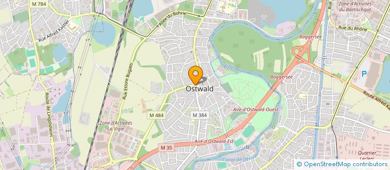 localisation de l'entreprise LE CADRE  OSTWALD