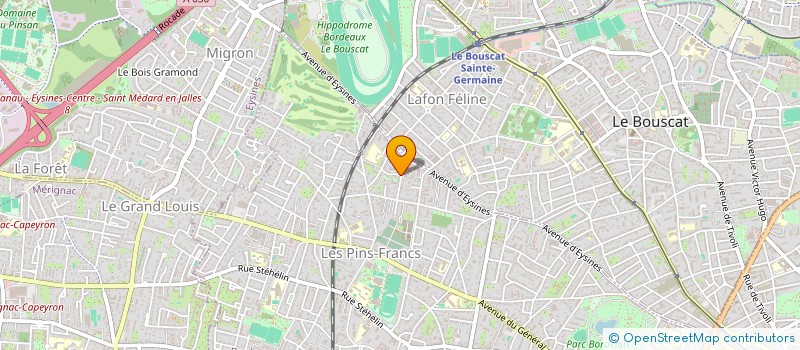 localisation de l'entreprise LE CADRE CAFE VELO à BORDEAUX