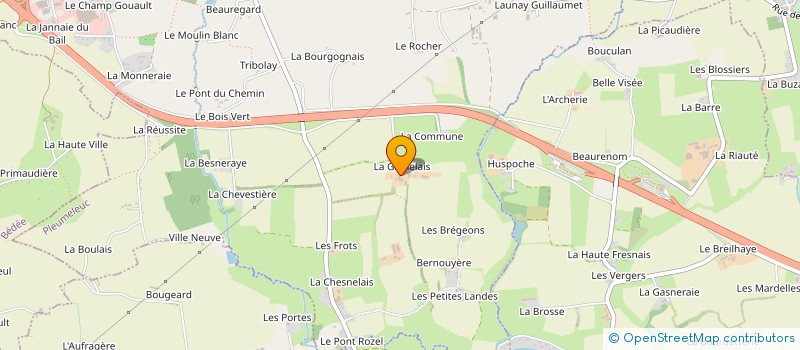 localisation de l'entreprise LE CADRE MACONNERIE à PLEUMELEUC