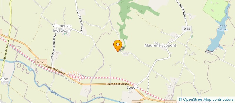 localisation de l'entreprise LE CADRE VIDE  MAURENS-SCOPONT