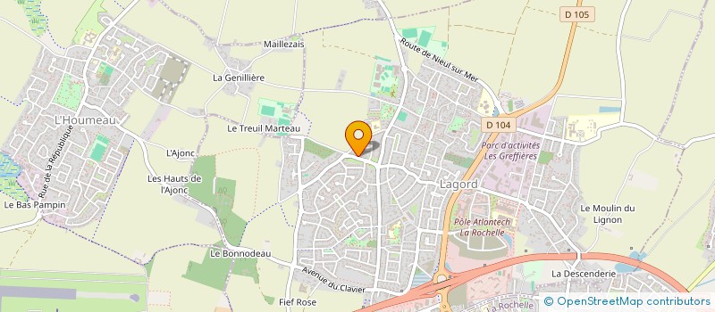 localisation de l'entreprise LE CADUCEE  LAGORD