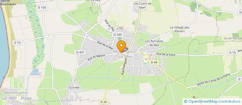 localisation de l'entreprise LE CADUCEE  MONTMARTIN-SUR-MER