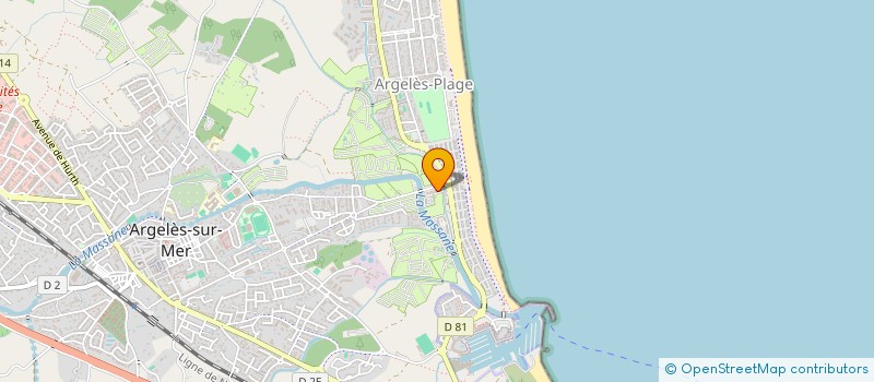 localisation de l'entreprise LE CAESAR SARL à ARGELES-SUR-MER