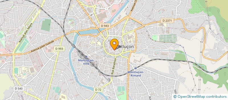 localisation de l'entreprise LE CAF'CONC à MONTLUCON