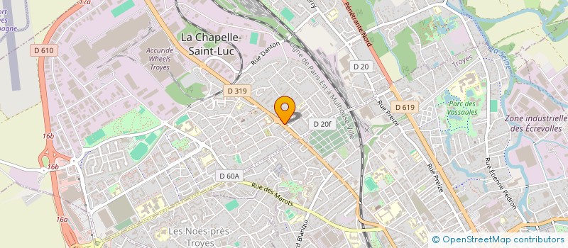 localisation de l'entreprise LE CAFE ATYPIQUE à LA CHAPELLE-SAINT-LUC