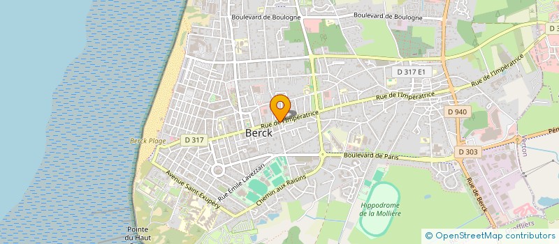 localisation de l'entreprise LE CAFE BLEU à BERCK