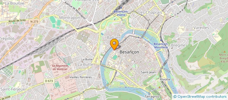 localisation de l'entreprise LE CAFE-CAFE à BESANCON