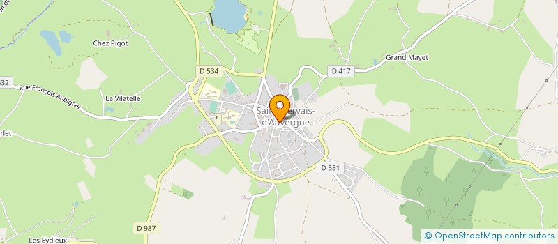 localisation de l'entreprise LE CAFE CREME à SAINT-GERVAIS-D AUVERGNE