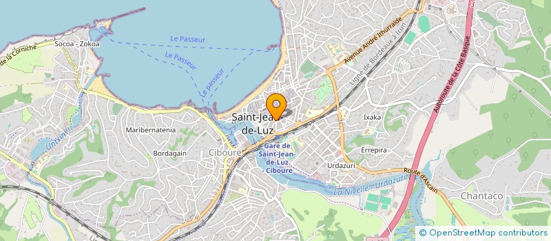 localisation de l'entreprise LE CAFE CREME  SAINT-JEAN-DE-LUZ