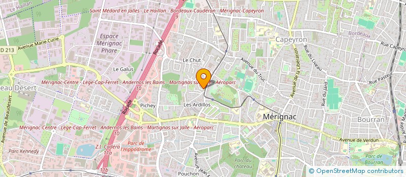 localisation de l'entreprise LE CAFE CULTUREL  MERIGNAC