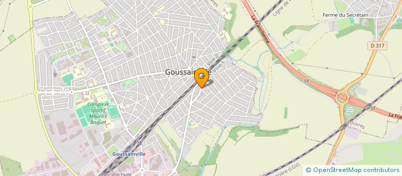 localisation de l'entreprise LE CAFE D'ENOUS  GOUSSAINVILLE