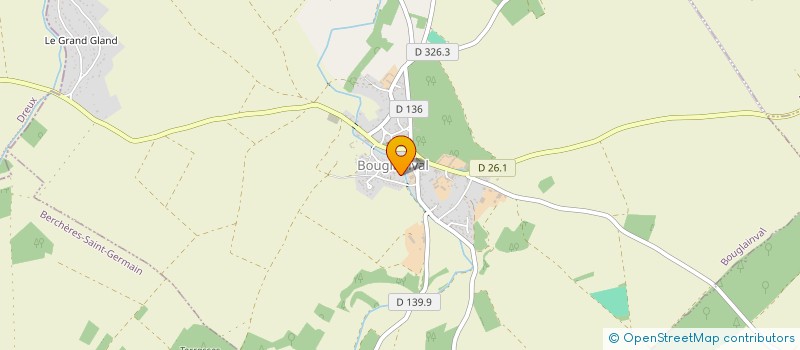 localisation de l'entreprise LE CAFE DE CAROLINE à BOUGLAINVAL