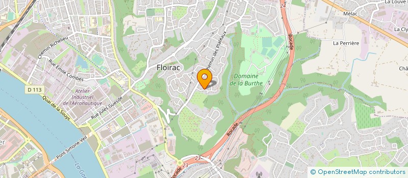 localisation de l'entreprise LE CAFE DE L'HORLOGE  SAINT-PIERRE-D'AURILLAC