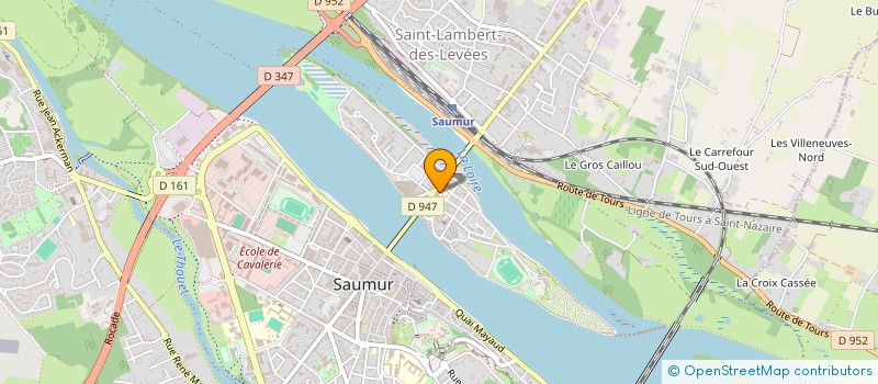 localisation de l'entreprise LE CAFE DE L'ILE  SAUMUR