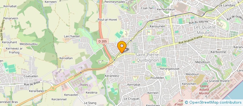 localisation de l'entreprise LE CAFE DE LA GARE  BREST