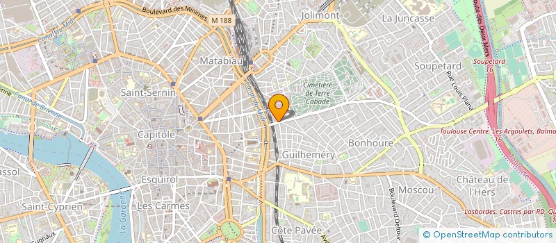 localisation de l'entreprise LE CAFE DE LA GLOIRE à TOULOUSE