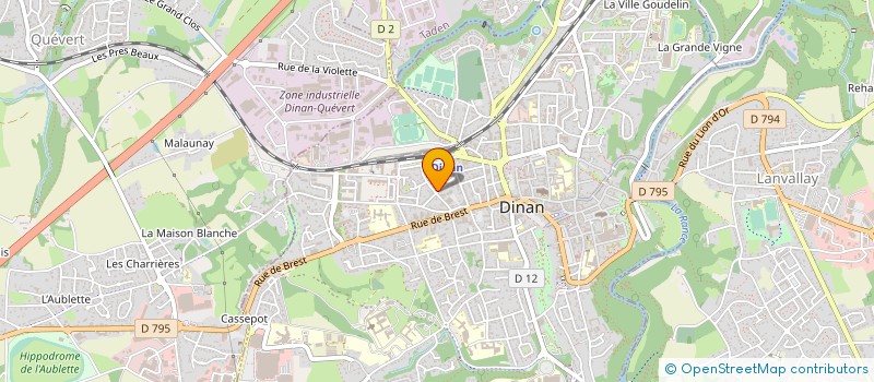 localisation de l'entreprise LE CAFE DE LA MAIRIE à DINAN