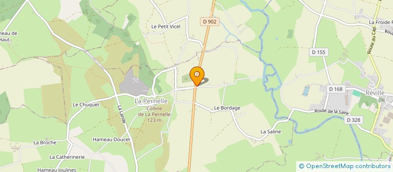 localisation de l'entreprise LE CAFE DE LA PERNELLE  LA PERNELLE