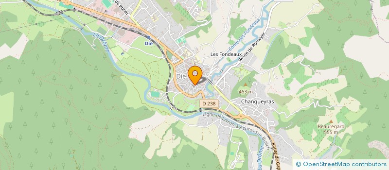 localisation de l'entreprise LE CAFE DE PARIS  DIE