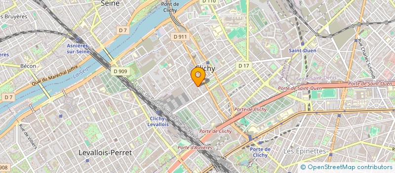 localisation de l'entreprise LE CAFE DE PARIS à CLICHY