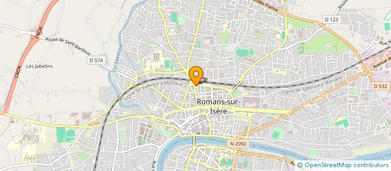 localisation de l'entreprise LE CAFE DE PARIS à ROMANS-SUR-ISERE