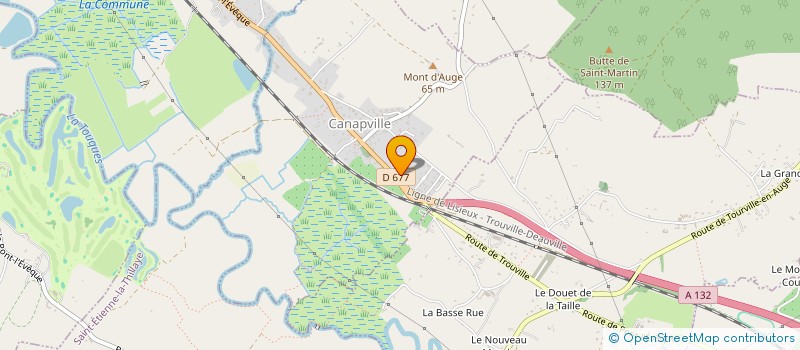 localisation de l'entreprise LE CAFE DE TOURGEVILLE  TOURGEVILLE