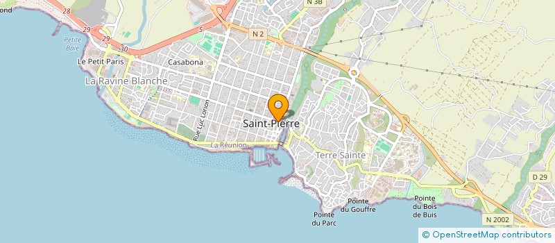localisation de l'entreprise LE CAFE DECO à SAINT-PIERRE