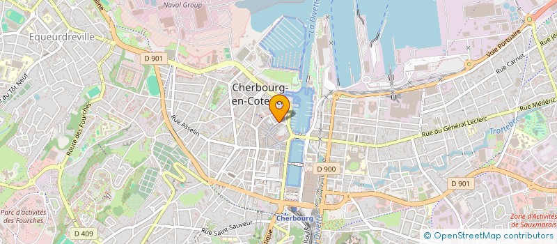 localisation de l'entreprise LE CAFE DECO  CHERBOURG-EN-COTENTIN