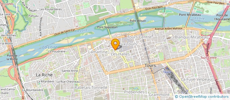 localisation de l'entreprise LE CAFE DES 3 GRAINS  TOURS