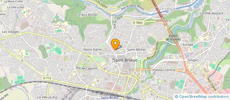 localisation de l'entreprise LE CAFE DES ANGES à SAINT-BRIEUC