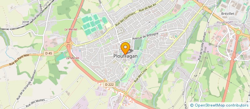 localisation de l'entreprise LE CAFE DES ANGES  PLOUFRAGAN