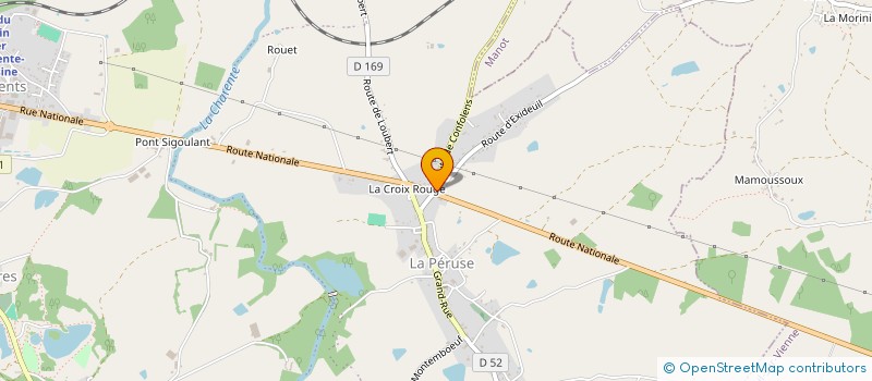 localisation de l'entreprise LE CAFE DES ARTISANS à TERRES-DE-HAUTE-CHARENTE
