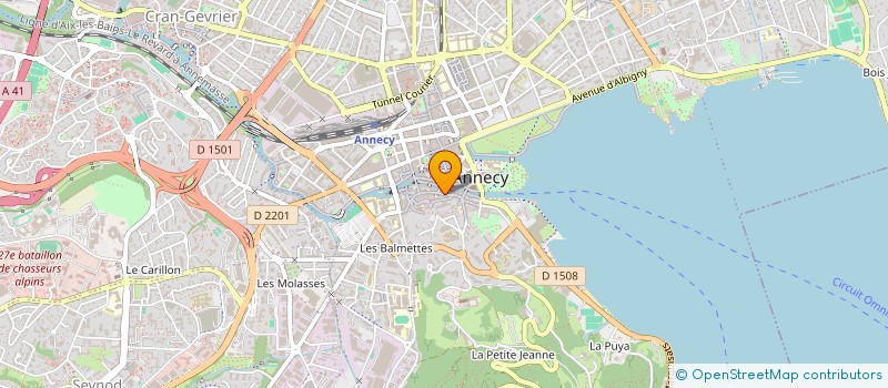 localisation de l'entreprise LE CAFE DES ARTS à ANNECY