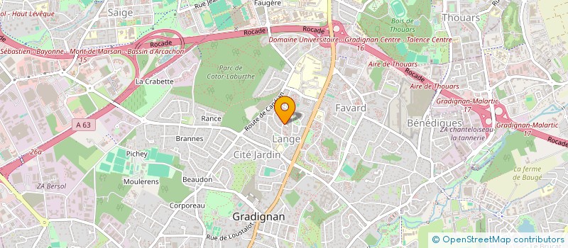 localisation de l'entreprise LE CAFE DES BEBES à GRADIGNAN
