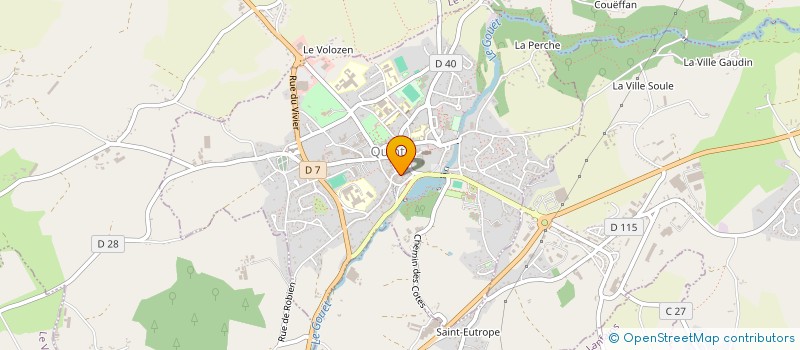 localisation de l'entreprise LE CAFE DES CHASSEURS  QUINTIN