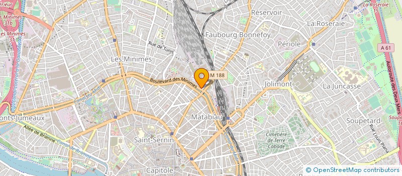 localisation de l'entreprise LE CAFE DES COULEURS TRAITEUR à TOULOUSE