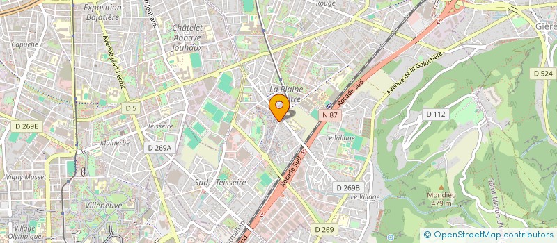 localisation de l'entreprise LE CAFE DES DELICES  SAINT-MARTIN-D'HERES