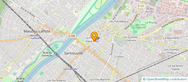 localisation de l'entreprise LE CAFE DES ECURIES à SARTROUVILLE
