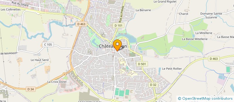 localisation de l'entreprise LE CAFE DES HALLES  CHATEAUGIRON