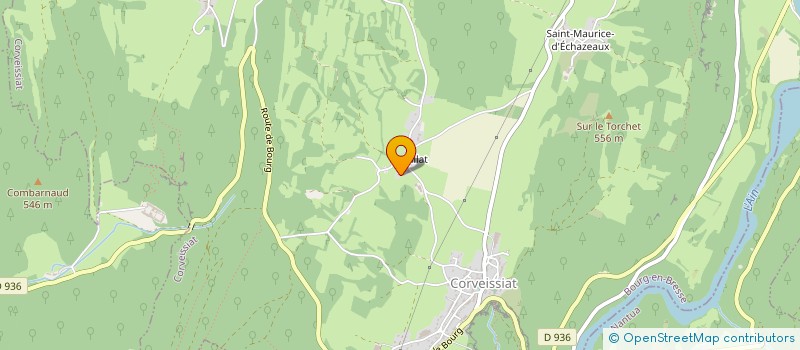 localisation de l'entreprise LE CAFE DES JASEURS  CORVEISSIAT