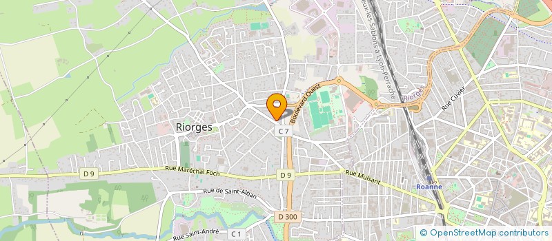 localisation de l'entreprise LE CAFE DES POUPEES à RIORGES